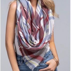 Ruggine Multicolor Plaid Oversized Scarf